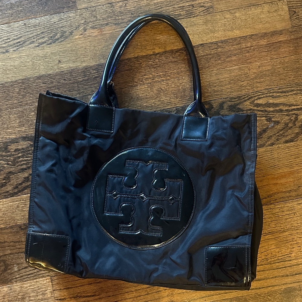 Tory Burch Black Nylon Tote